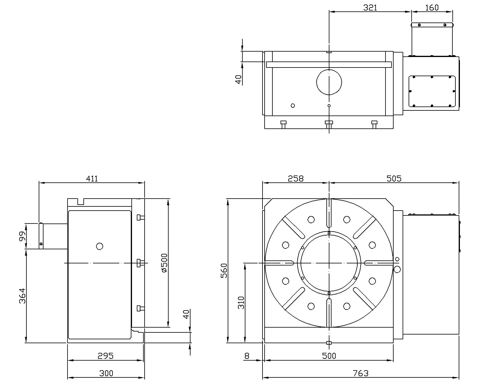 电脑数控分度盘